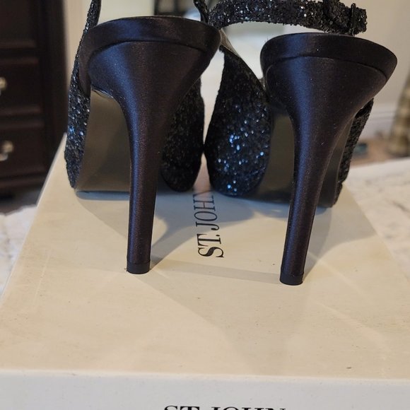 St. John Slingback Evening Heels - Picture 4 of 4